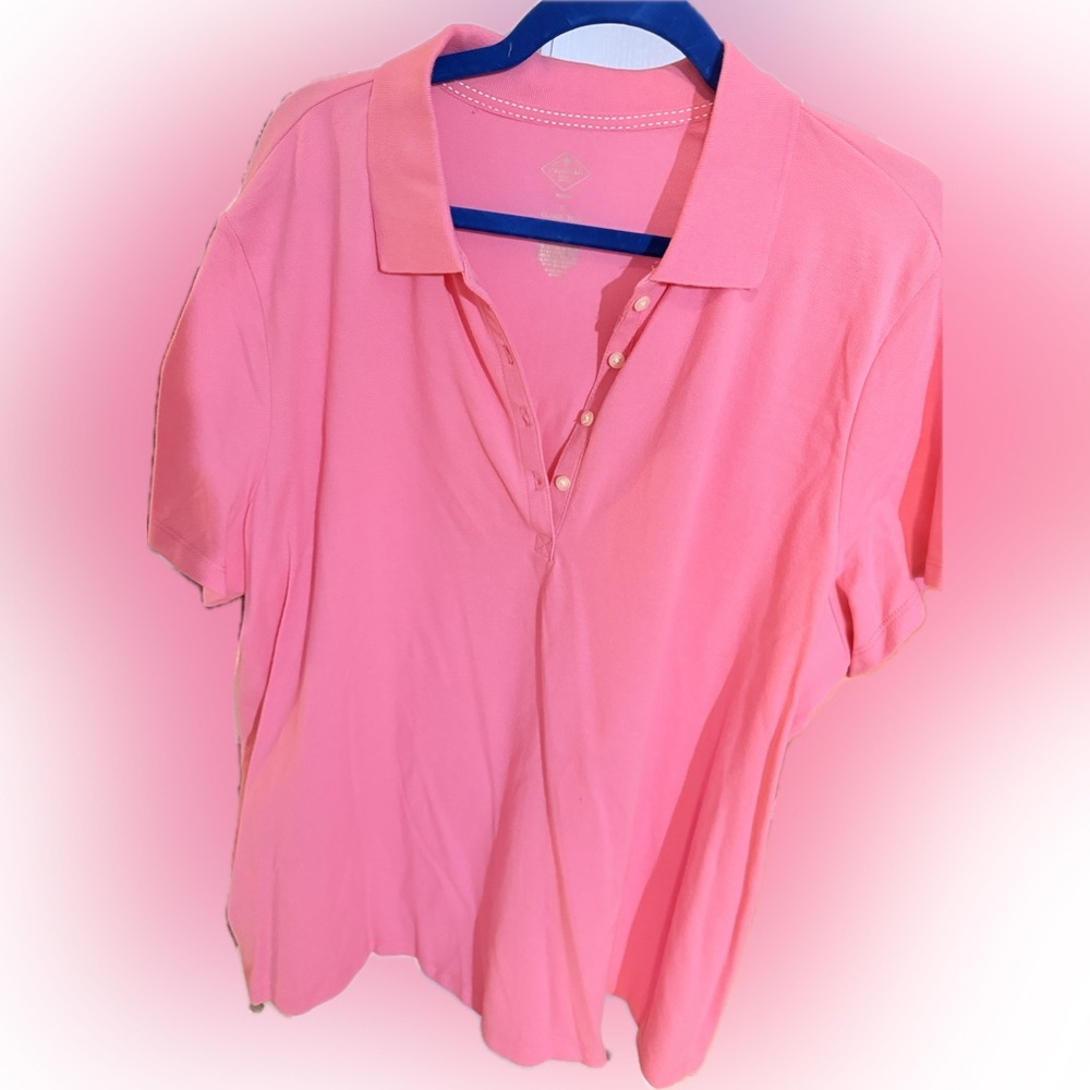 St. John's Bay Pink Polo